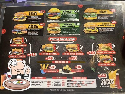 Comida em Nômade Burger House