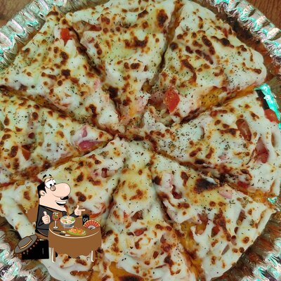 Food at The Pizza Hut And Restorent