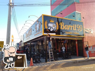 Veja a parte externa do Barril 99
