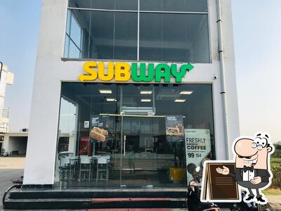 The exterior of Subway