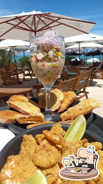Comida em Bistrô Praia