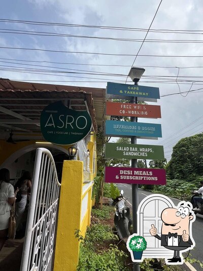 The outside part is an important feature of Asro Cafe & Silent Book Club Goa