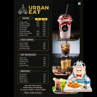 Urban Eat Cafe offers a variety of beverages