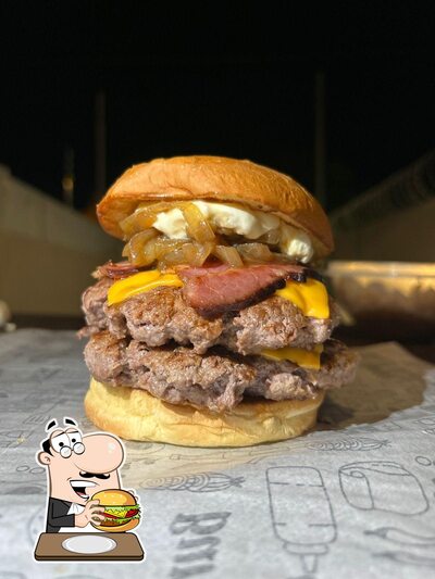 Delicie-se com um hambúrguer no Burger do Rôla