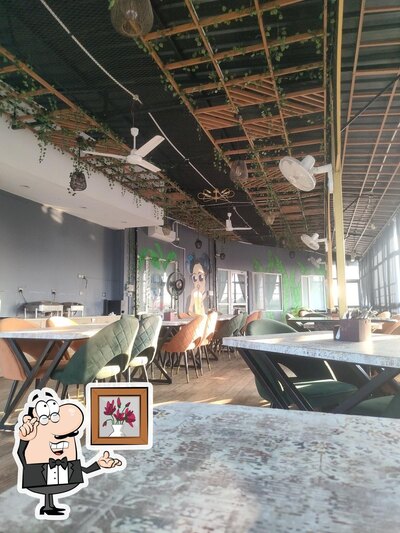 The interior of Mocha Mania cafe