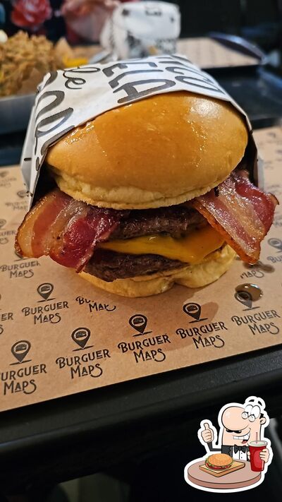 Delicie-se com um hambúrguer no Burguer Maps