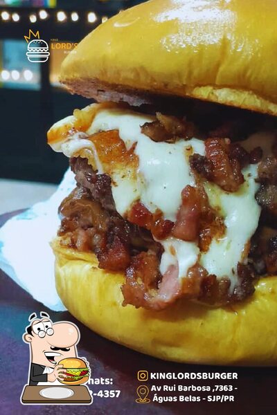 Peça um hambúrguer no King Lords Burger