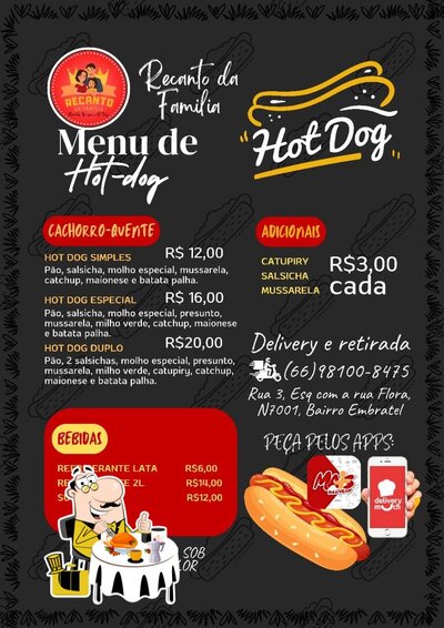 Platos en RECANTO DA FAMILIA