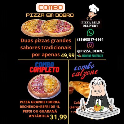 Comida em Pizza Bean