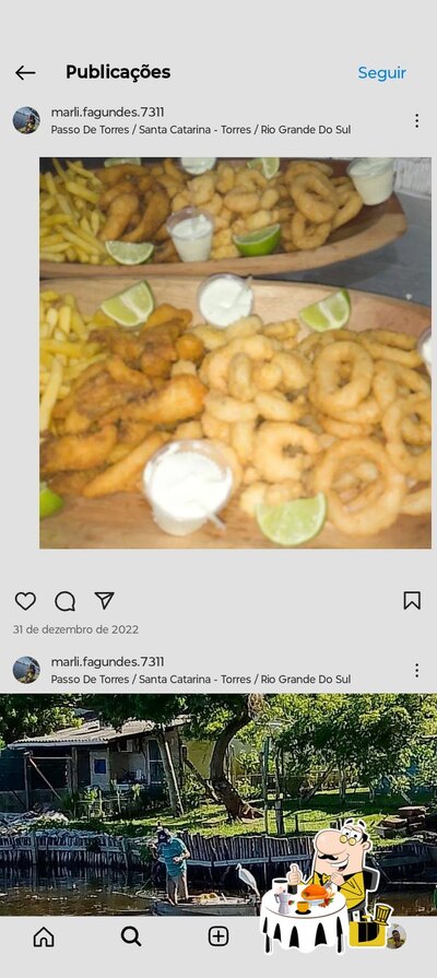 Comida em Pub da Barra