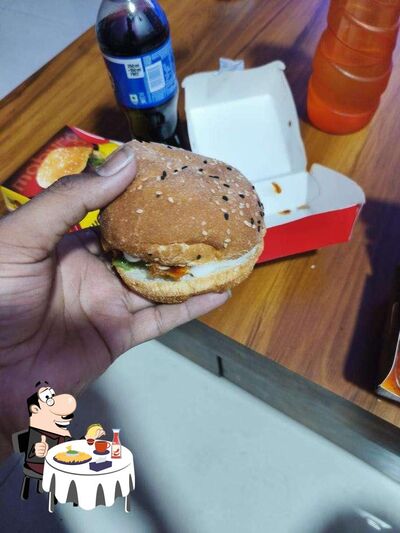 Order a burger at Wow Momo
