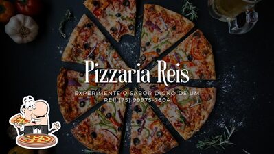 Escolha pizza no Pizzaria Reis