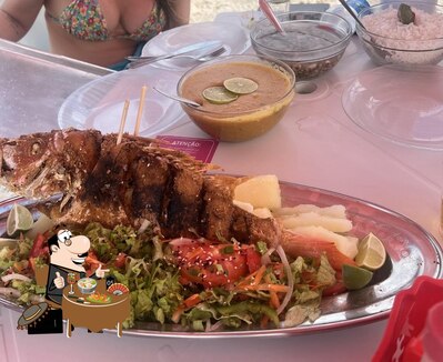 Comida em Cantina Rústica Praia