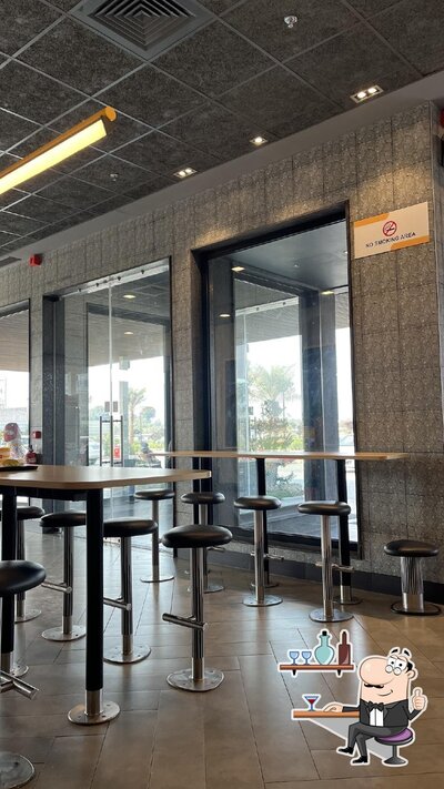 The interior of McDonald's