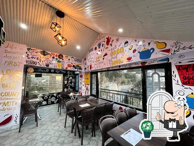 Take a look at the outside area of Celebrations Cafe