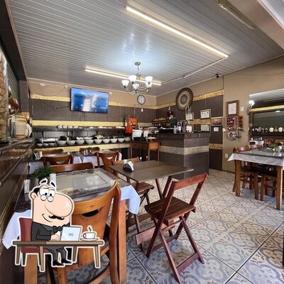 O interior do Health Bar e Restaurante