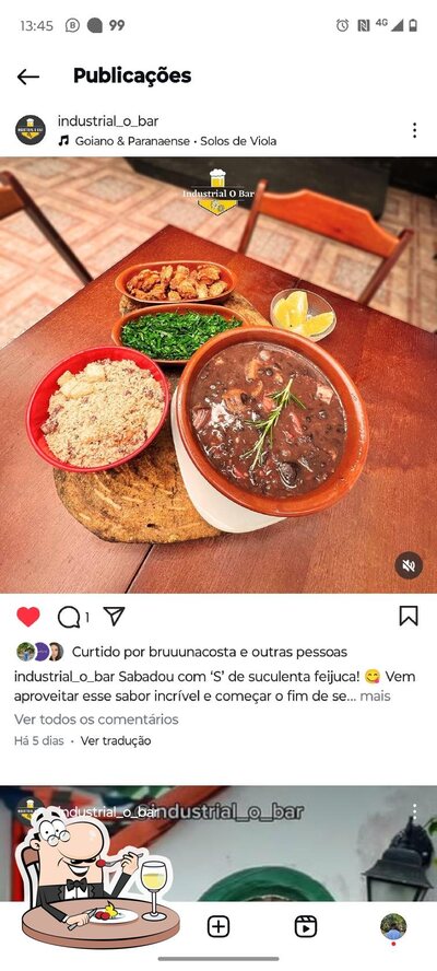 Platos en Industrial O Bar