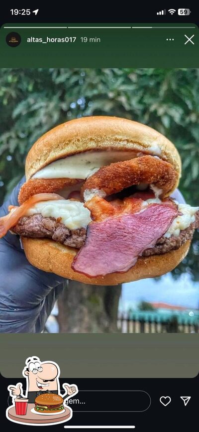 Os hambúrgueres do Altas Horas Burguer's irão saciar uma variedade de gostos