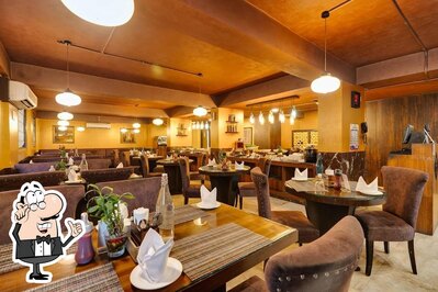 The interior of Niramish Pure Vegetarian Restaurant (Batra Hotels & Residences)