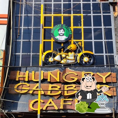The exterior of Gabbar's Cafe