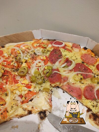 Experimente pizza no Pizzaria Cerrado Verde