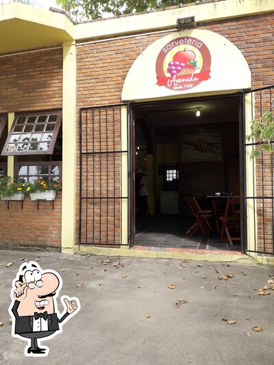 O interior do Sorveteria Avenida