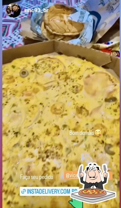No Pizzaria Vicente - Delivery, você pode degustar pizza