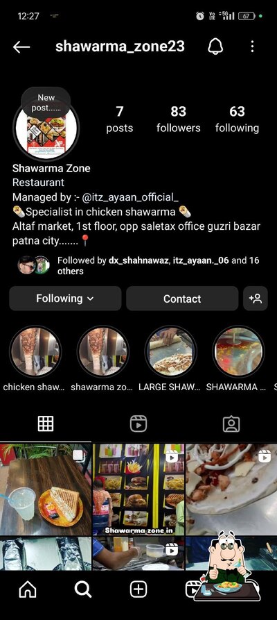 Food at SHAWARMA ZONE