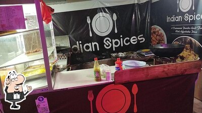 Take a seat at one of the tables at Indian spices