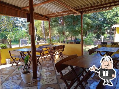 O interior do Bom Pedaço Lanchonete e Restaurante