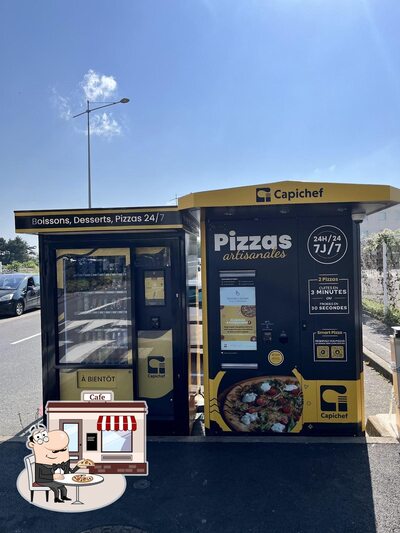 Vous pouvez prendre un bol d'air frais à l'extérieur Distributeur à pizza Rungis 24/7 - Capichef