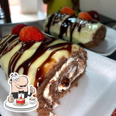 Panificadora e confeitaria Belo Pão oferece uma escolha de sobremesas