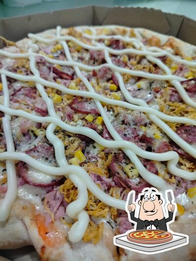 Escolha pizza no Pizzaria Bari