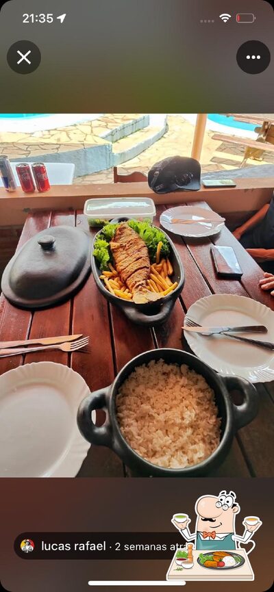 Platos en Chalé da Caipira