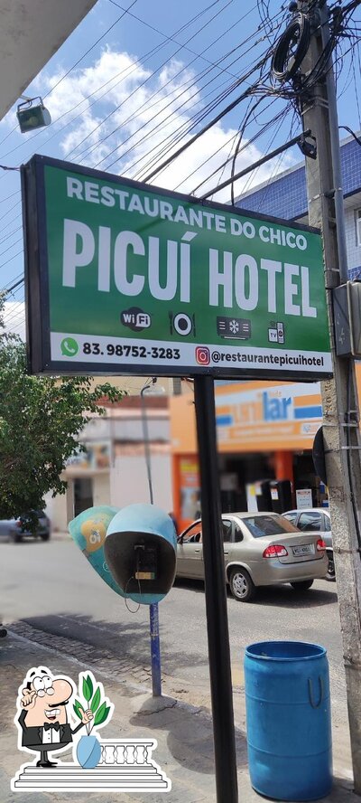 O exterior do Restaurante do Chico Picuí Hotel