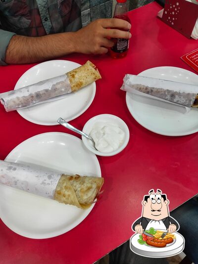 Food at Kathi junction downtown