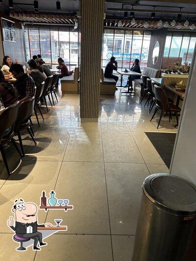 The interior of Nathu's( Pure Vegetarian Restaurant)