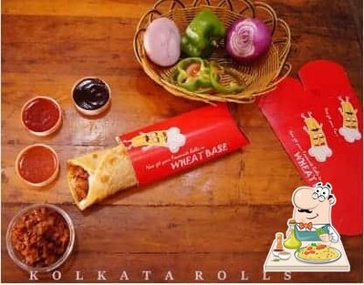 Food at Kolkata Rolls
