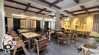 The interior of Indian Restaurant and Sweets