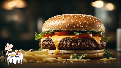 Taste one of the burgers served at King's Kitchen & Rooftop A Unique Restaurant