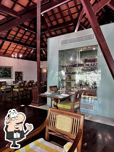 Take a seat at one of the tables at Curries