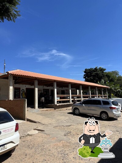 Você pode espairecer no na área externa do Restaurante Tropeiro Mineiro