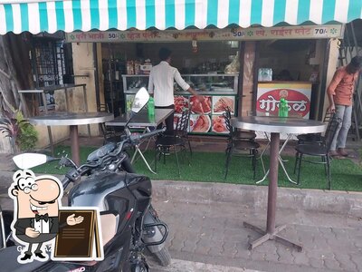 You can get some fresh air at the outside area of Gokul Snacks