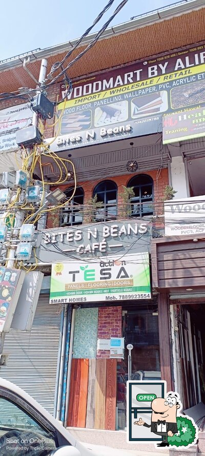 Enjoy the view at the outside area of bites n beans