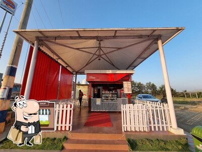 Enjoy the view outside Cafe Levista