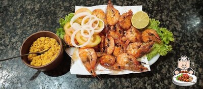 Comida em Barraca sol de verão