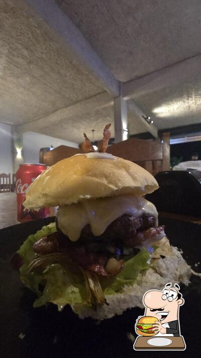 Restaurante 2Por2 du mar provê uma variedade de opções para os amantes dos hambúrgueres