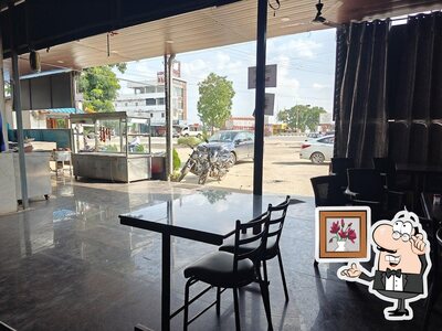 The interior of Srinu Restaurant