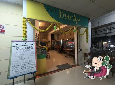 The interior of Cafe Durga
