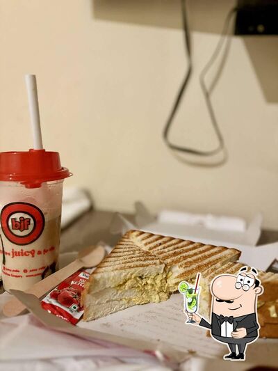 Enjoy a beverage at Juicy